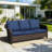 Polyethylene (PE) Wicker Outdoor Patio Sofa-659815420