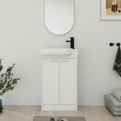 23" Single Bathroom Vanity With Ceramic Top