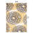 Floral Yellow/Dark Gray/Ivory Area Rug-2033622154