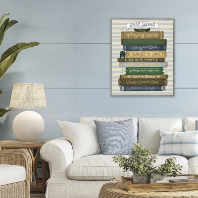 Empreinte de livre sur toile Lake Living