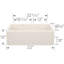 Évier de ferme à tablier frontal à double cuve avec séparation basse Ikon SILGRANIT 33 po - blanc doux-88313611