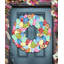 Easter Egg Wreath Wooden Decorative Holiday Door Hanger