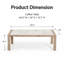Table basse d'extérieur en aluminium avec finition grain de bois et plateau en céramique