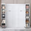 Lit escamotable mural Murphy avec portes de rangement-1779353306