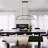 6 - Light Dimmable Kitchen Island Square / Rectangle Chandelier