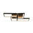 4-light Rectangle Loop Dimmable Led Semi-flush Mount