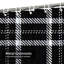Black White Buffalo Lumberjack Plaid Shower Curtain with 12 Hooks-1036433183-850036486