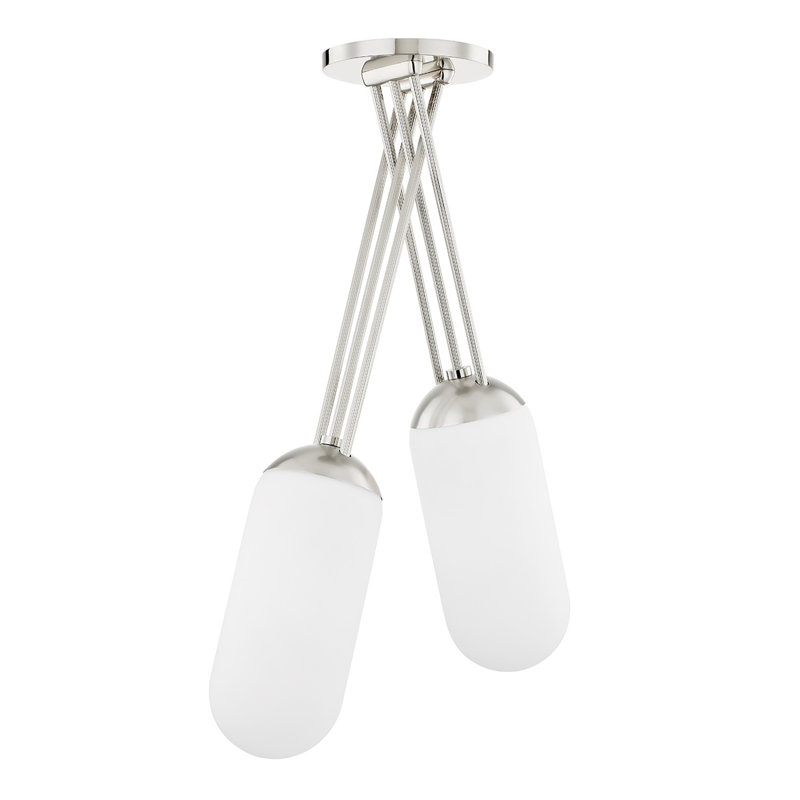 Palisade 2 - Light Unique / Statement Geometric Pendant, Burnished Nickel