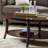 Perth Espresso Oval Coffee Table with Shelf