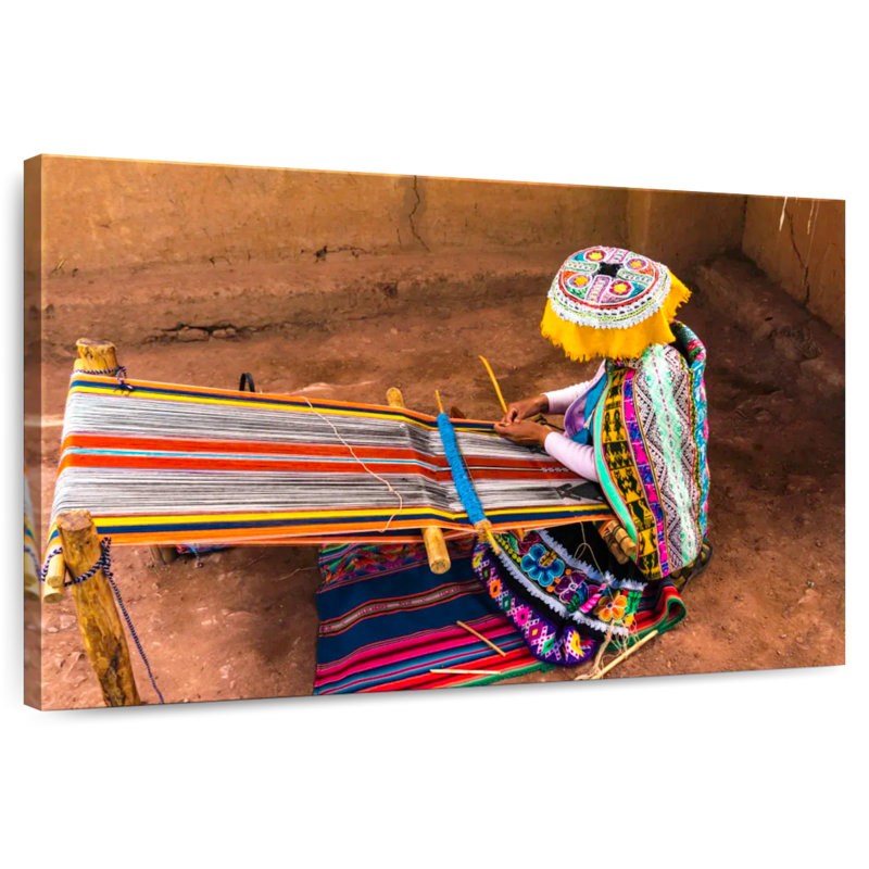 Senne Traditional Alpaca Wool Weaving, 16" H x 24" W