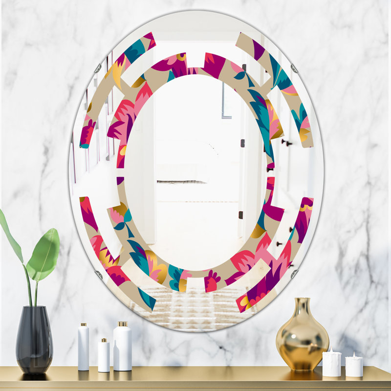 Miroir mural Elegant Blossom, L 24 po x H 32 po