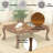Cherry Oak Coffee Table With Claw Leg