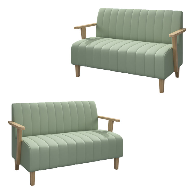 Banc rembourré en similicuir Simple Casual