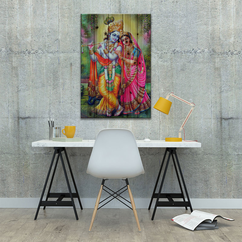 Krishna et Radha dieux indous, L 18 po x H 26 po