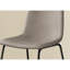 Chaise de travail polyvalente et polyvalente en taupe pour les bureaux et la maison avec pieds en métal