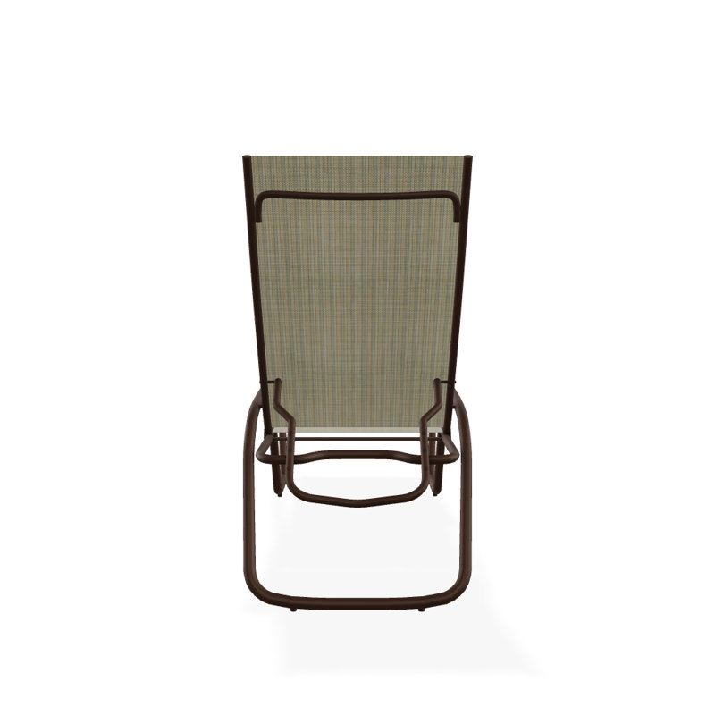 Outdoor Rust-Resistant Metal Chaise Lounge, Textured Kona, Skip