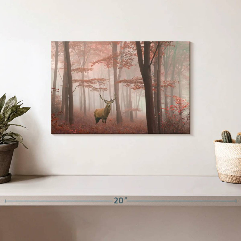 Brampt Elusive Red Deer, 8" H x 12" W