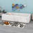 Upholstered Platform Bed With Guardrail And Charging Station