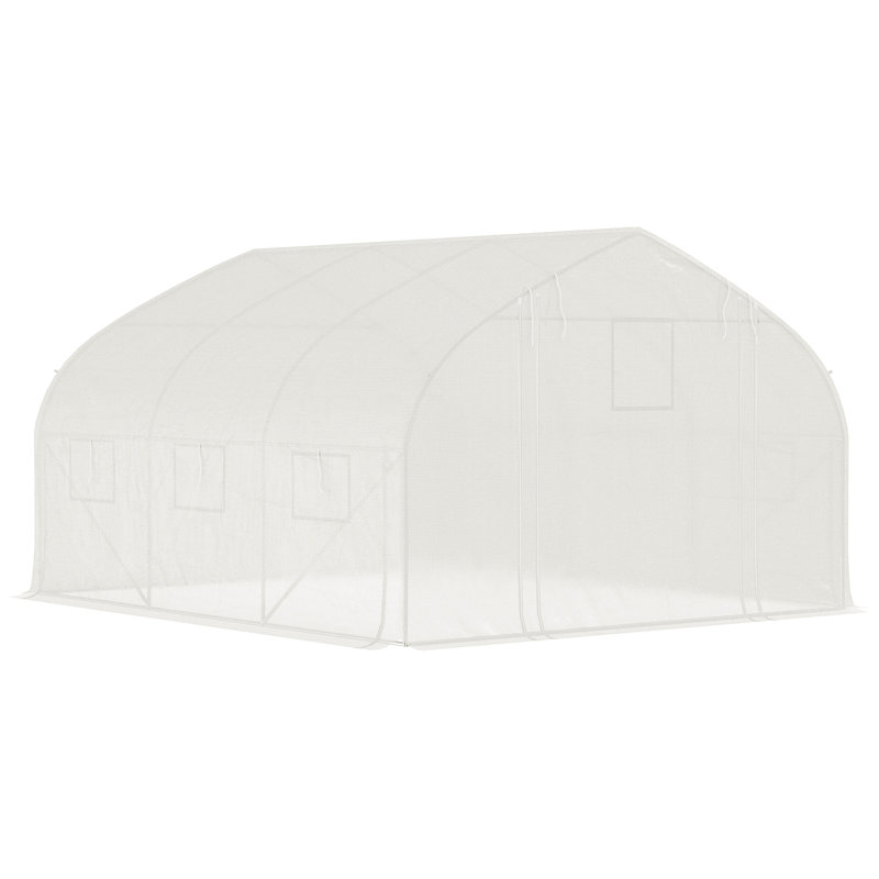 11' W x 10' D Greenhouse, White,  66.9"W x 66.9"H