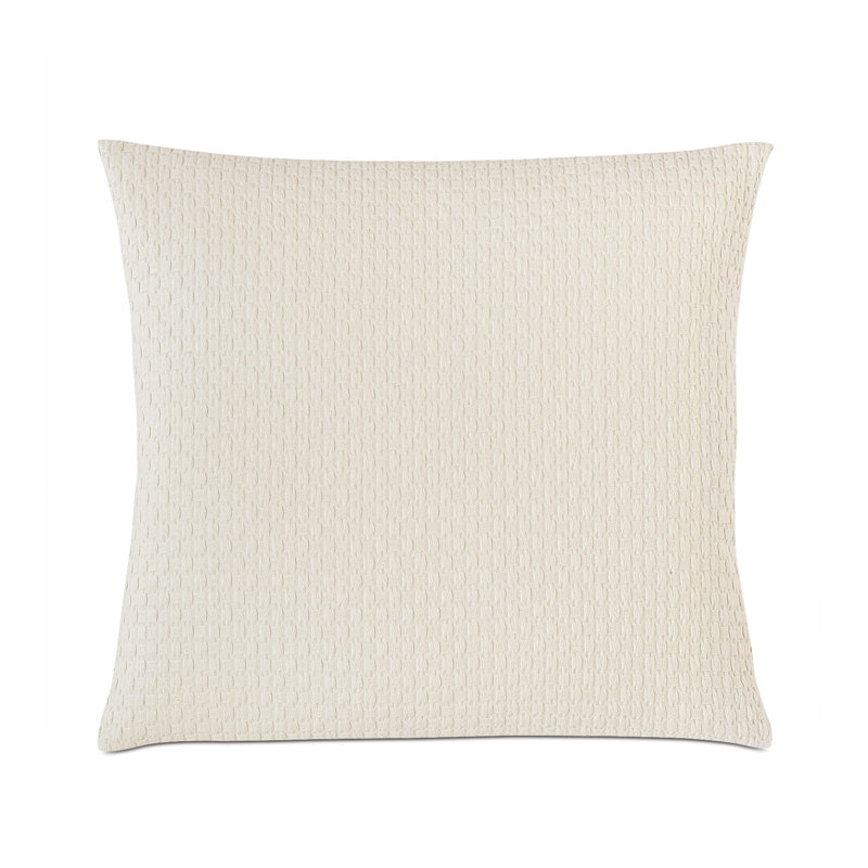Akela Square Pillow Cover & Insert, Ivory, 20''H x 20''W x 6''D