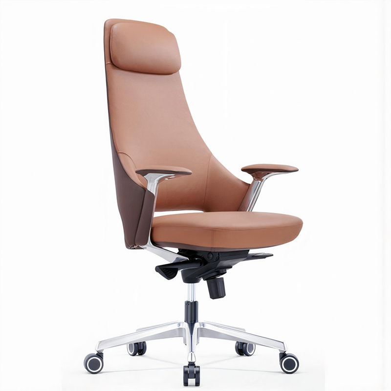 Brown Faux Leather Executive Chair