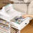 Marshanna 12 x 12 Paper Storage Cart Crafting Table 10 Tier File Rolling Storage Cart with Drawer