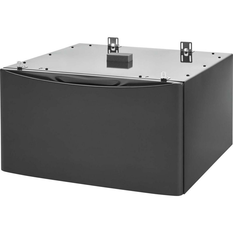 Luxury-Glide® Pedestal With Spacious Storage Drawer, Titanium