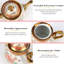 Service à thé en céramique émaillée British Vintage Rose, théière 23,6 oz, tasses 6,8 oz