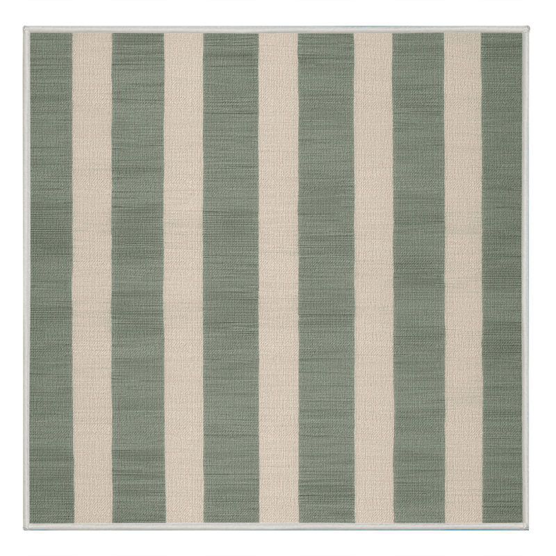 Machine Washable Checkered Beige Area Rug, Square 8'
