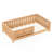 Twin Floor Bed With Slats And Safety Guardrail, Twin Size Montessori Floor Bed With Fence And Built-in Bookshelf, Easy Assemble Montessori Beds For Kids, Girls, Boys,light Natural-1907999159