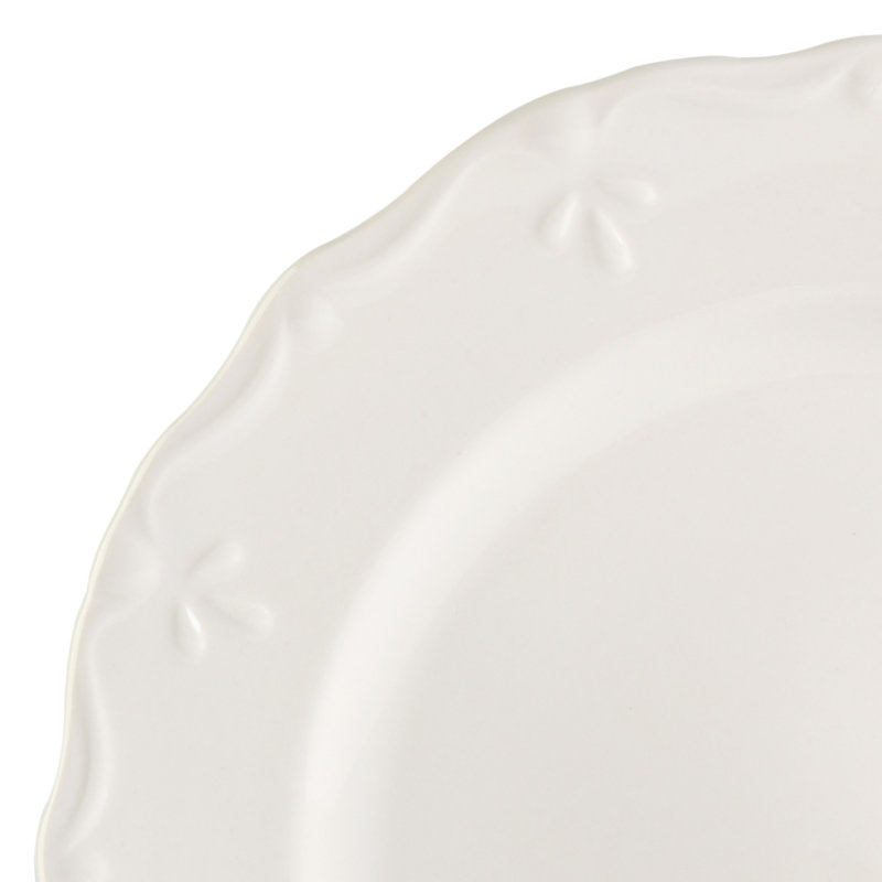 Service de table Gibson Home Scallop Buffet, Service for 4 (12Pcs), Embossed