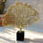 Mckey Handmade Gold Coral Sculpture on Wooden Base for Modern Home Decor – Elegant Christmas Gift Accent Piece-1710486635