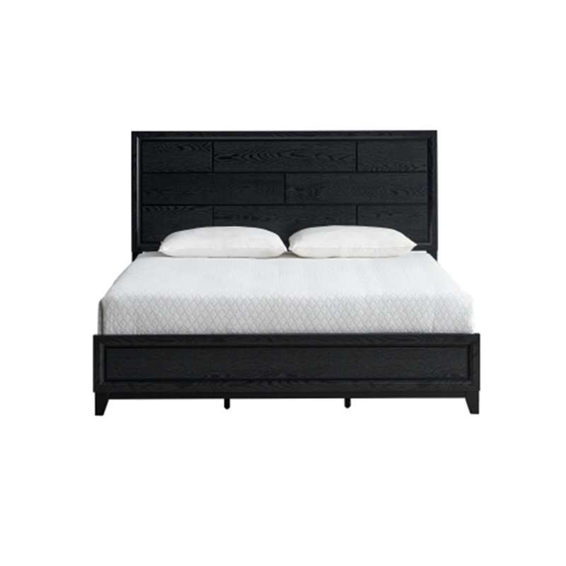 Lit Glasgow G04350A-QB (matelas non inclus), Blanc, Très grand lit