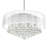 24-Inch 12 Light Drum Shade Chandelier – Chrome Finish, Ideal for Dining Rooms, Kitchens, and Living Spaces-270284324