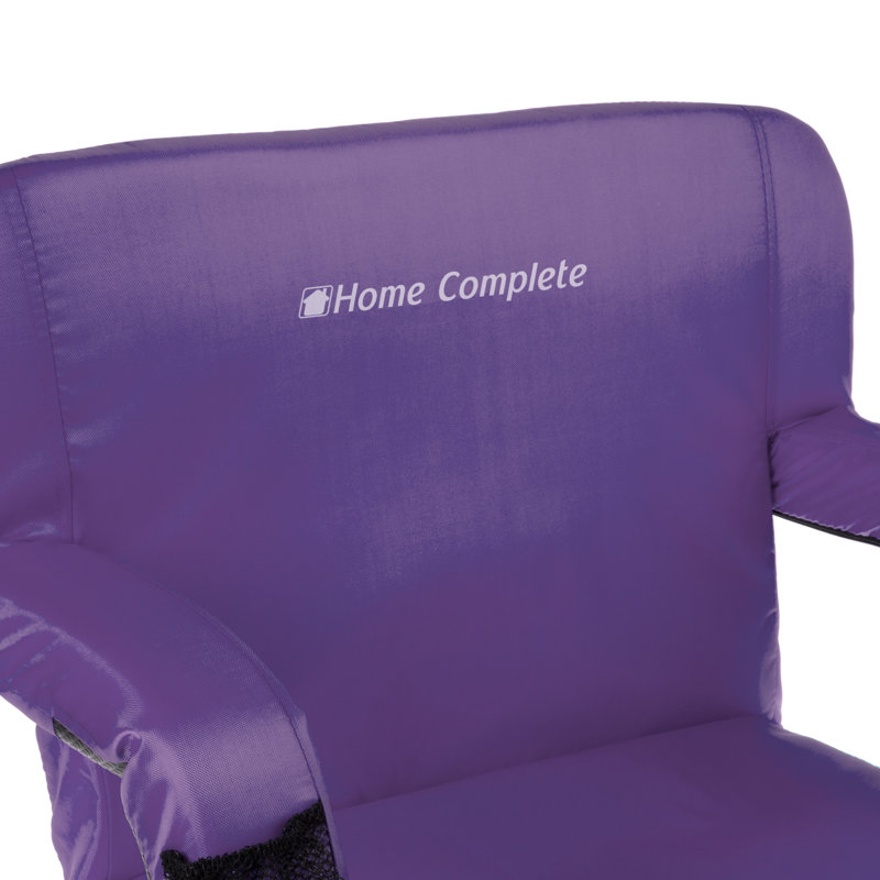 Tobin Wide Stadium Seat Chair  with Padded Back Support, Armrests, 6 Reclining Positions, Purple