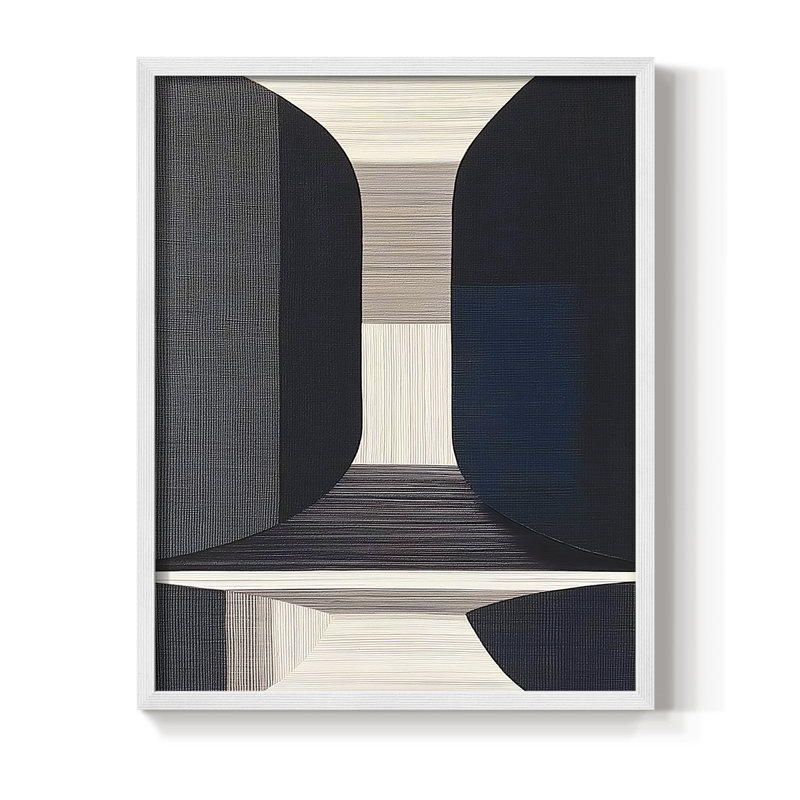 "ABSTRACT Series DCLX III" par J Paul, Blanc / Blanc, H 21 po x l 17 po