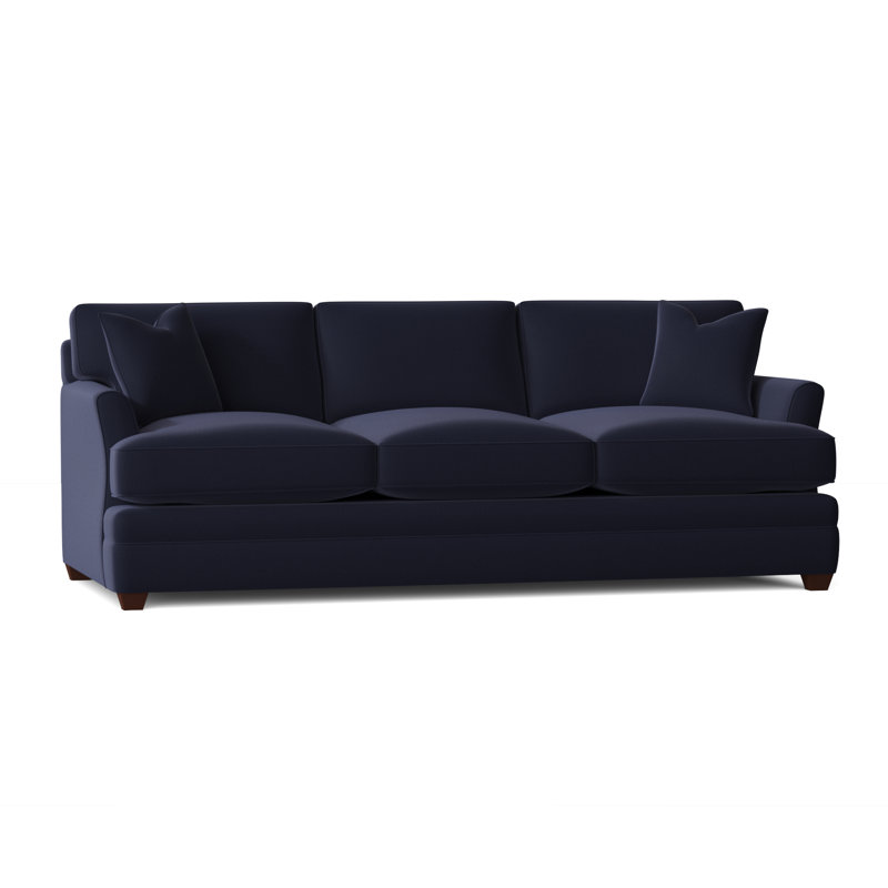 Harriss Upholstered 91'' Sofa, Canvas Navy Sunbrella® Canvas