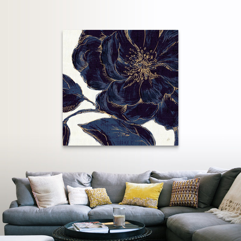 «Indigo Garden II», reproduction d'impression, H 30 po x l 30 po x P 1,5 po, Toile