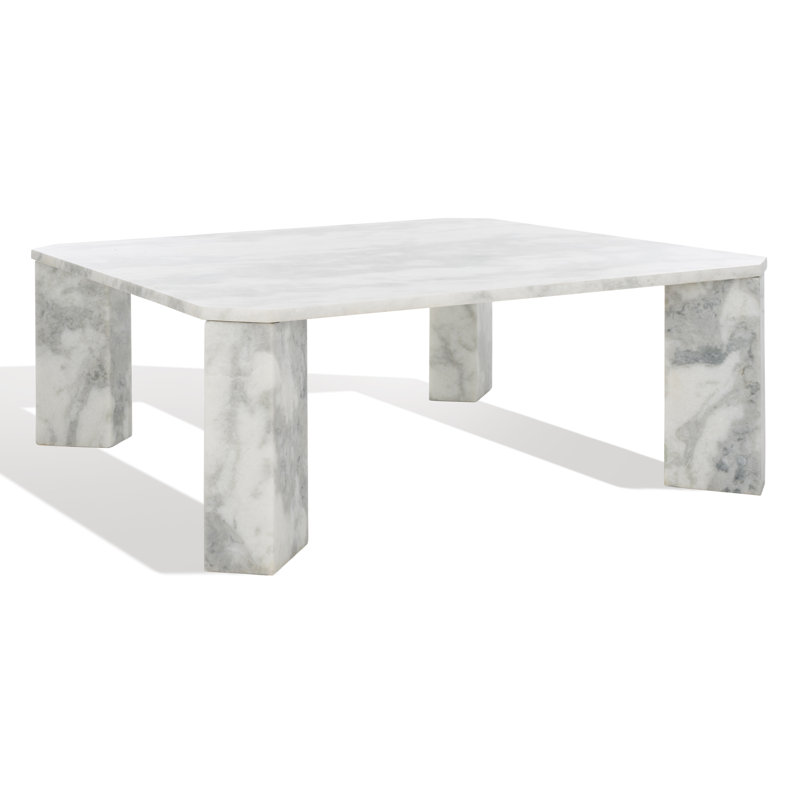 Table basse Ghislaine, Blanc / gris