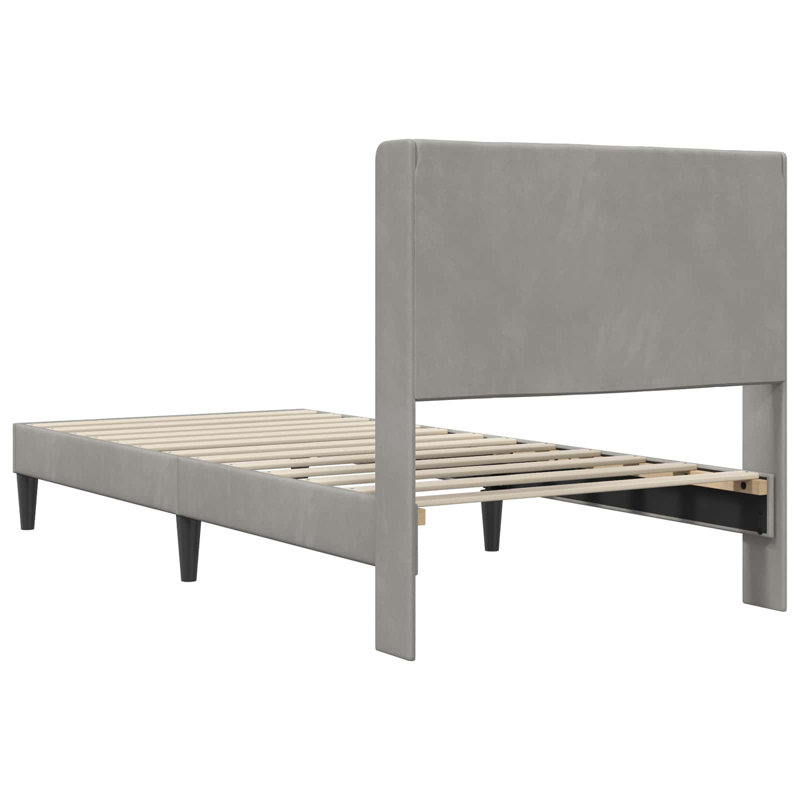 Bed, Light Grey, Single (3')