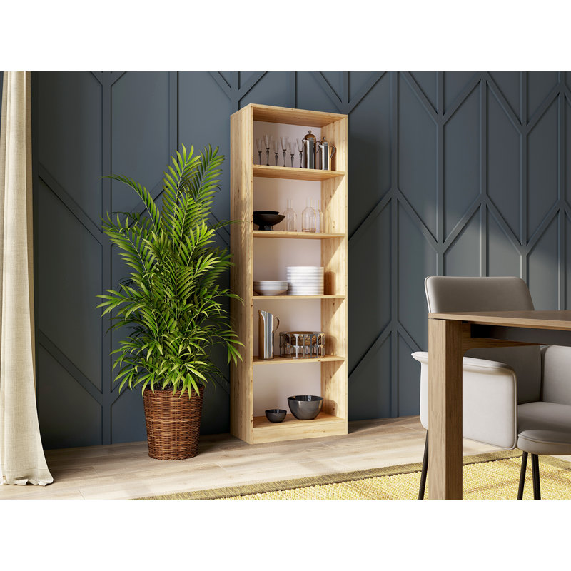 Paridhi Solid Wood Bookcase, (5 Shelves) 71.65"H x 23.62"W x 11.81"D