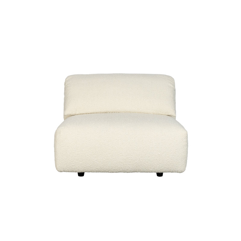 Fauteuil de chambre en polyester 37 po Wings, Mélange de polyester blanc