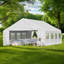 Pavillon de jardin en acier galvanisé 20 pi Aoodor L 26 pi. Tente D Party