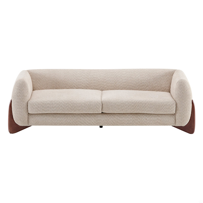 Canapé 82 pouces Boucle Sherpa, Beige