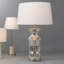 Lampe de table argentée 25 po Maffra