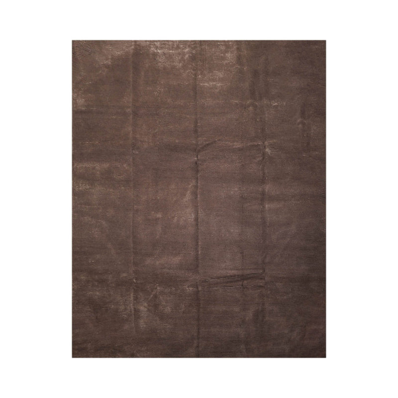 Tapis unique brun de 8 pi 2 po x 10 pi 1 po