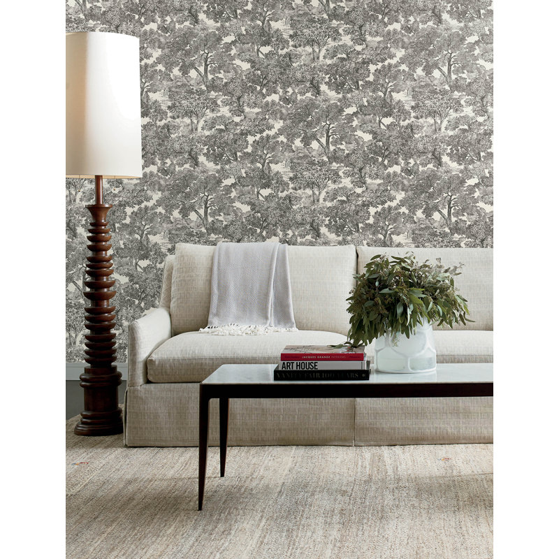 Papier peint Spinney Toile, Noir
