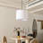 1-Light Pendant Light Single Silk