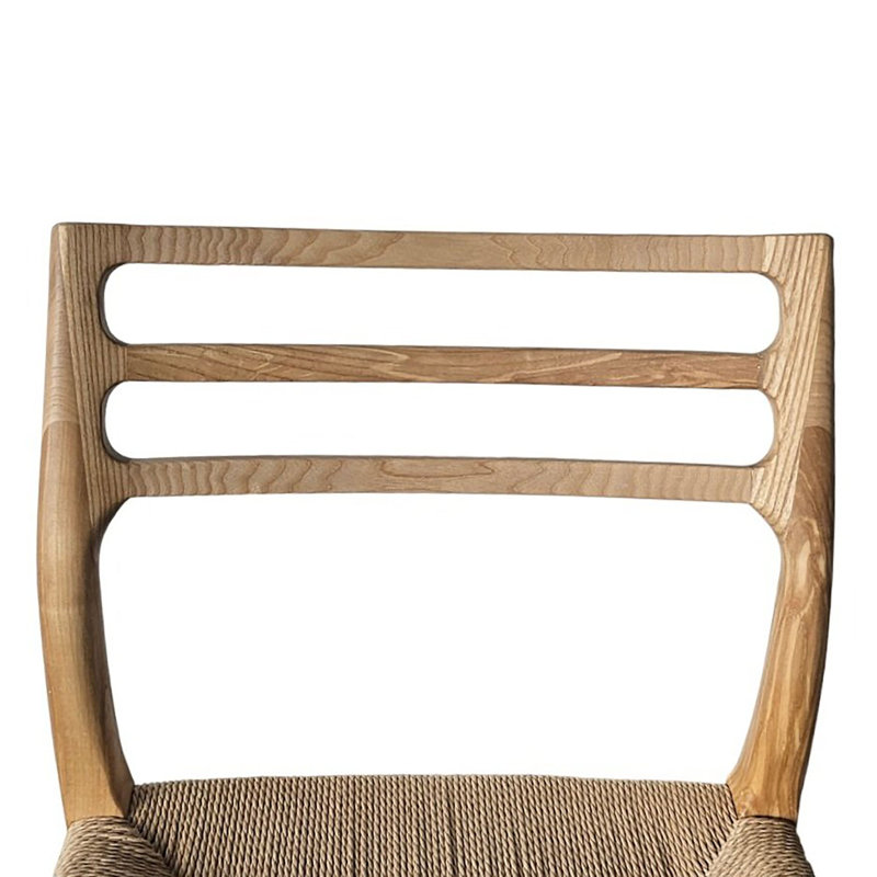 Chaise de salle à manger en bois de frêne Oralie, Naturel