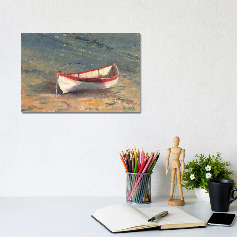 Beached Boat II by Marilyn Wendling - Wrapped Canvas Gallery-Wrapped Canvas Giclée, 20.32 cm H x 30.48 cm W